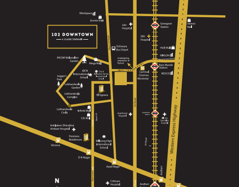 Paradigm Alaya Location Map and Nearby Landmarks